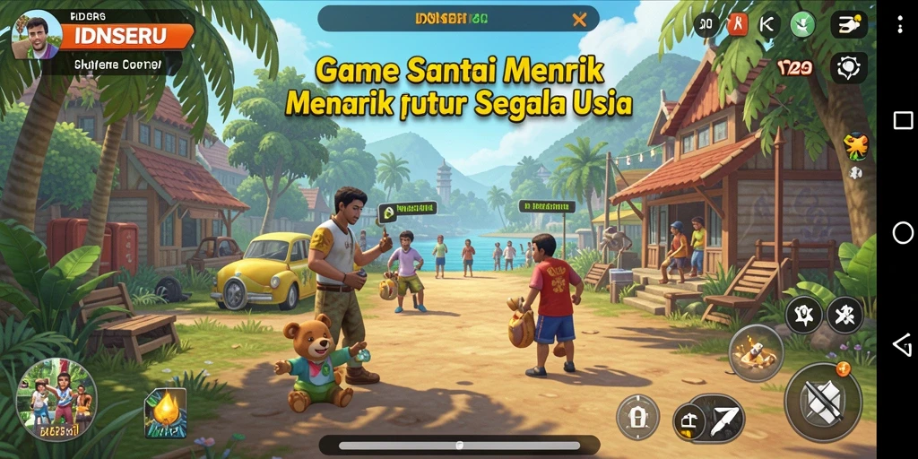 Tangkapan layar gameplay <strong>IDNSERU</strong> yang mendebarkan dan penuh warna.