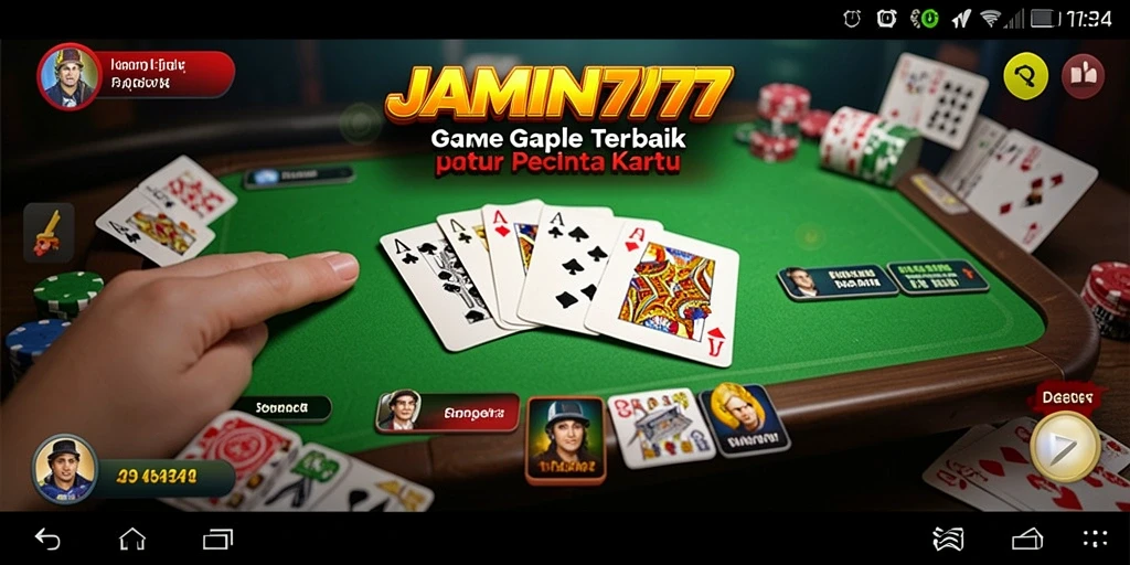 Screenshot gameplay Gaple yang seru di JAMIN777.