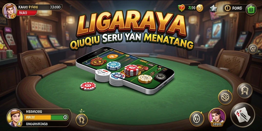 Screenshot LIGARAYA menampilkan gameplay QiuQiu yang seru.