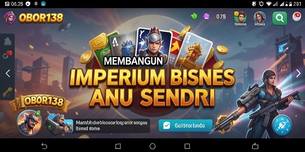 Tampilan menarik dari gameplay OBOR138 yang penuh strategi Tycoon.