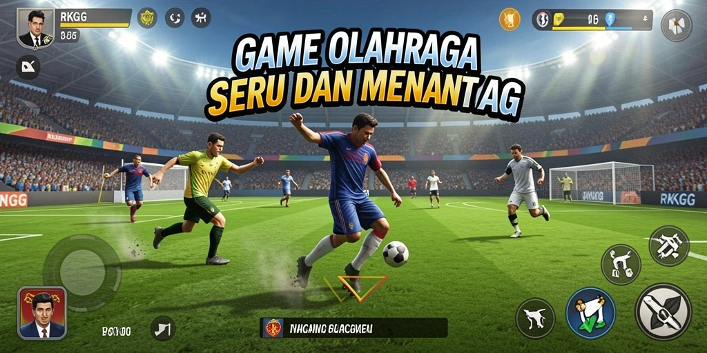 Tangkapan layar RKGG menampilkan aksi seru dalam permainan olahraga.